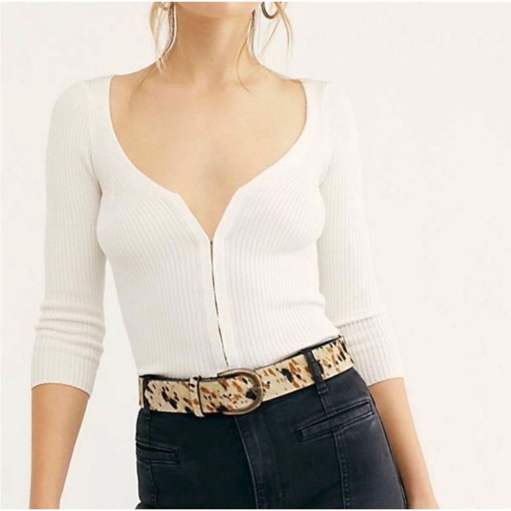 Intimately Free People Maya Swit Cardigan Sweater Ribbed Size S